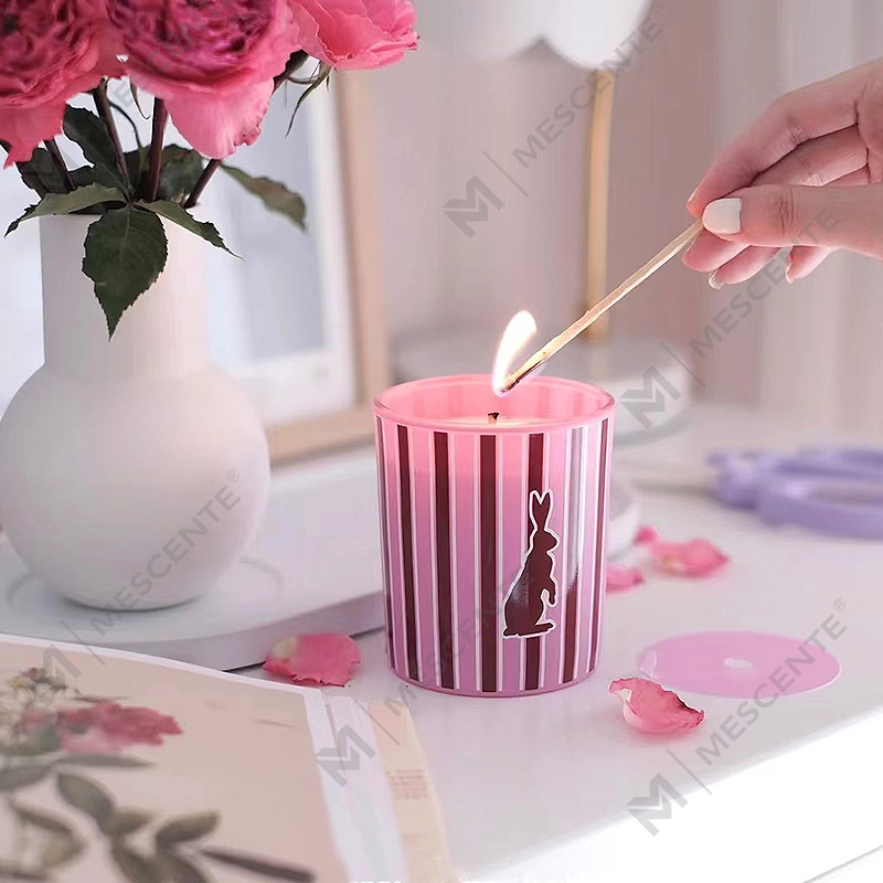 M&Scent toptan özel lüks ev kokulu cam kavanozlar kokulu soya mumları