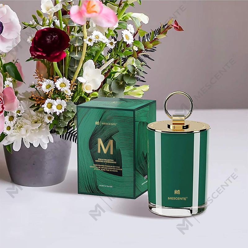 M&Scent Lüks Beyaz Soya Balmumu Logosu Kişiselleştirilmiş Düğün Kokulu Mumlar, Özel Kamp Mumu