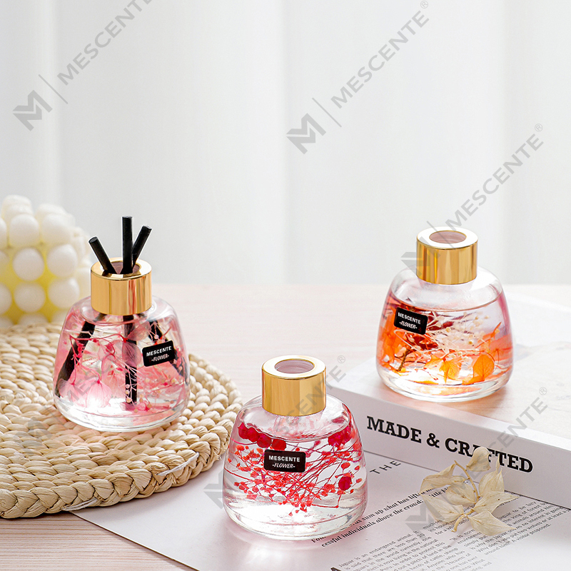 Mini Beyaz Şişe Çiçek Parfüm Aroma Kamış Difüzör Yağı, Koku Tayland Kamış Difüzör Hediye Seti