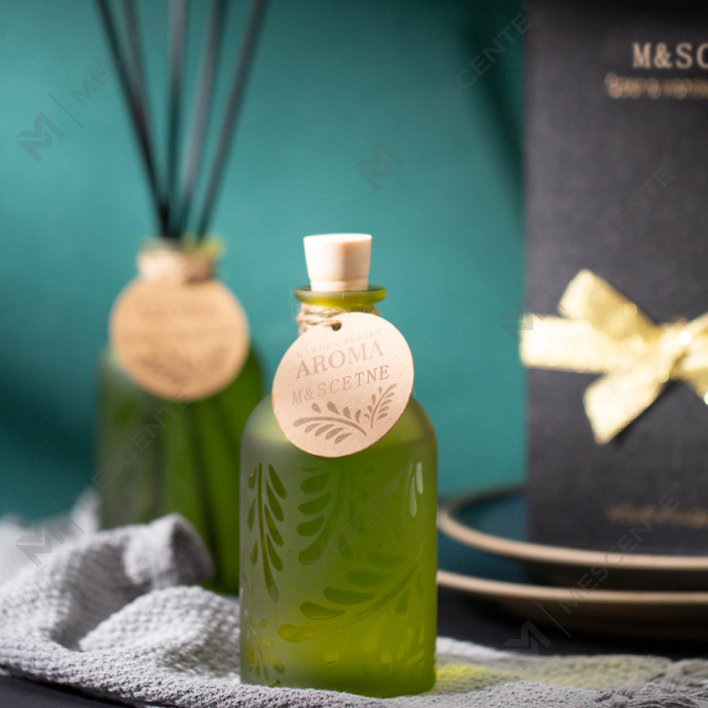 M&Scent Lüks Özel Özel Etiket Cam Şişe Çiçek Hediye Kutusu Ile Sıvı Kamış Difüzör