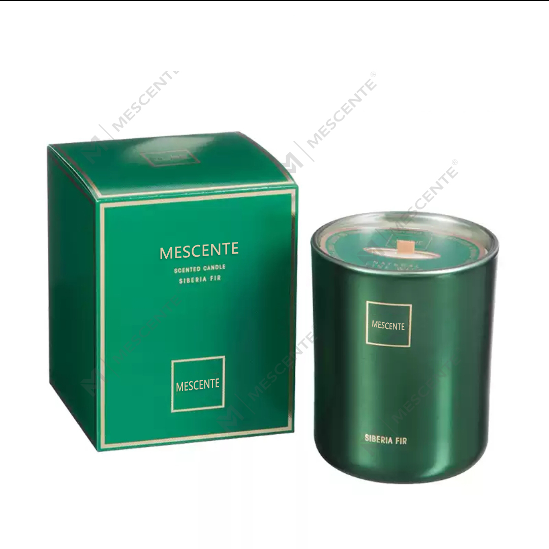 M&Scent Toptan Özelleştirilmiş Lüks Özel Etiket Sütun Kokulu Soya Balmumu Ahşap Fitil Aroma Mum