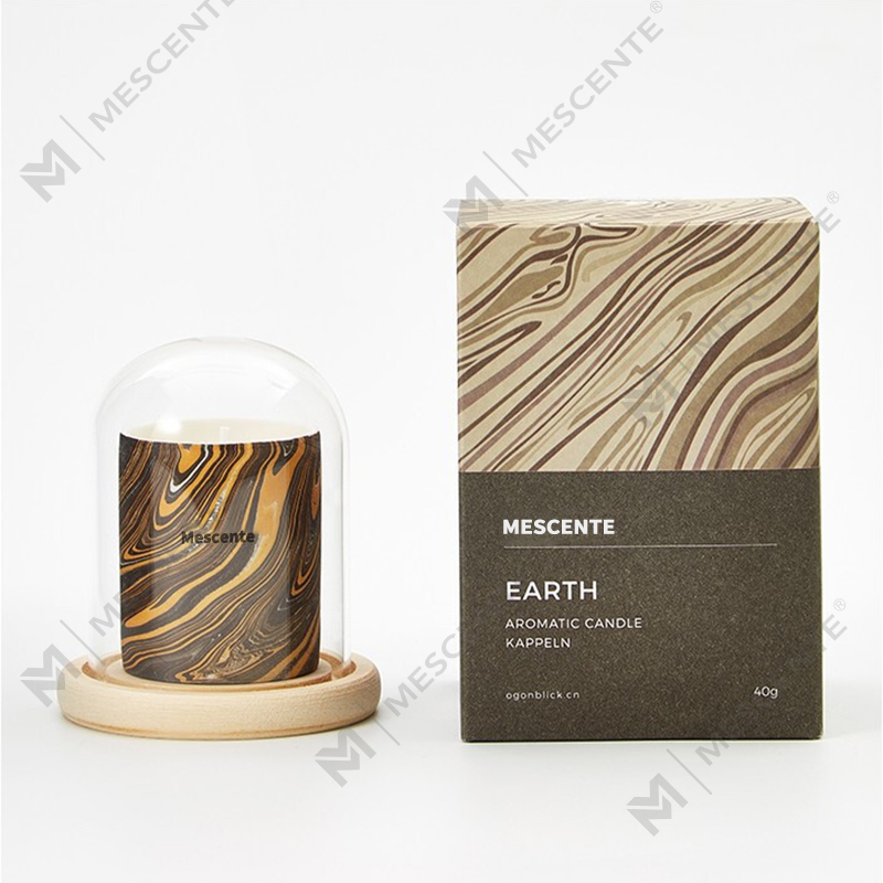 M&Scent Toptan Ucuz Özelleştirilmiş Lüks Özel Etiket Sütun Kokulu Soya Balmumu Ahşap Fitil Aroma Mum
