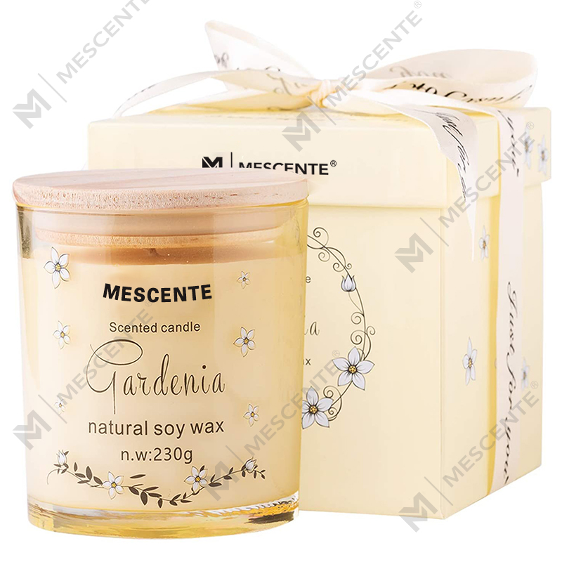 M&Scent El Yapımı Lüks Cam Tutucu Spiritüel Seramik Sütun Vanilya Kristalli Kokulu Mum