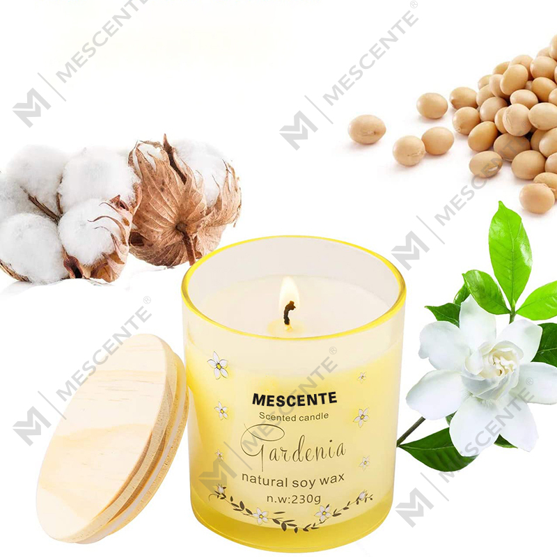 M&Scent El Yapımı Lüks Cam Tutucu Spiritüel Seramik Sütun Vanilya Kristalli Kokulu Mum