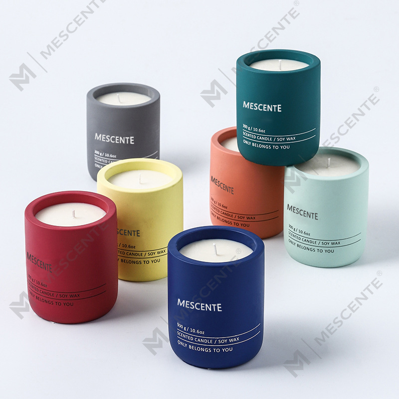 M&Scent Özelleştirilmiş Dekoratif Lüks Masaj Özel Etiket Kristal Seramik Woodwick Kokulu Soya Balmumu Mum