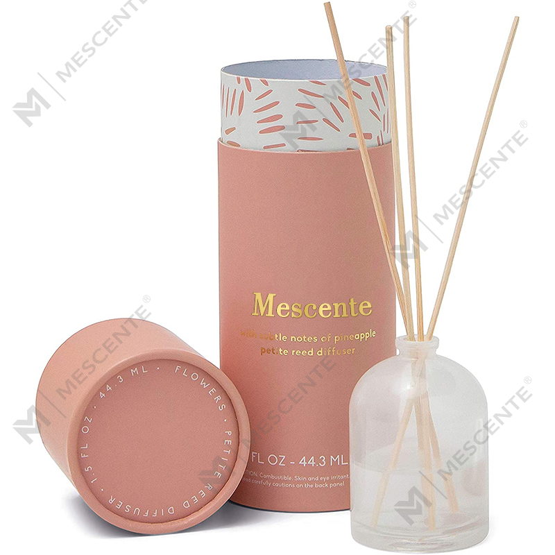M & Scent Lüks Özel Büyük Gül Altın Cam Şişe Çiçek Hediye Kutusu Ile Özel Etiket Sıvı Kamış Difüzör