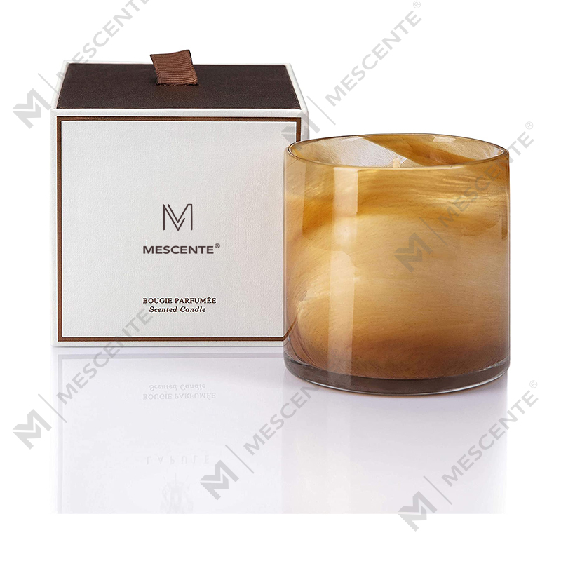 M&Scent Toptan Özelleştirilmiş Büyük Lüks Kahve Lavanta Güçlü Kokulu Mumlar Hediye Seti Toplu