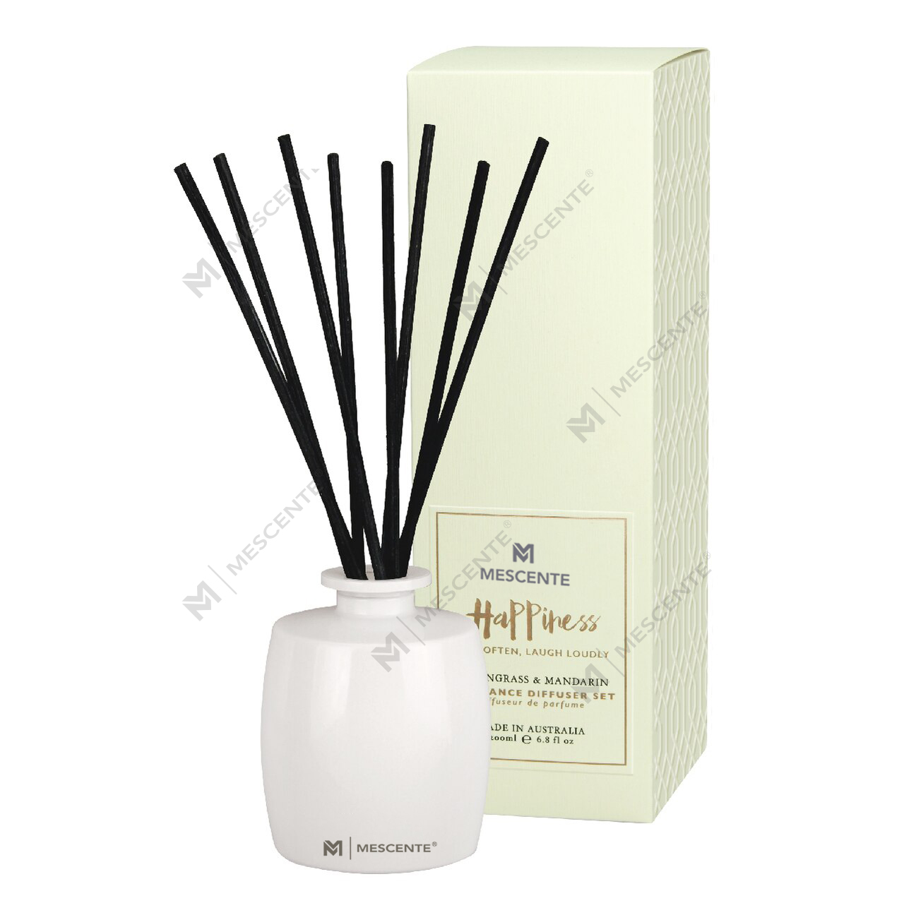 M&Scent Büyük Cam Şişe Ev Temelleri Aroma Kamış Difüzör Rattan Çubuklu Hediye Seti