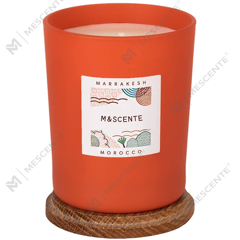 M&Scent özel özel etiketli renkli kokulu soya mumu şık mumlar