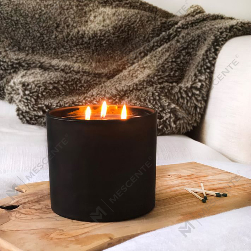 M&SCENT Doğal Noel Yaygın Olarak Kullanılan Cam Kavanoz Kokulu Soya Balmumu Mum Katlanır Kutu ile