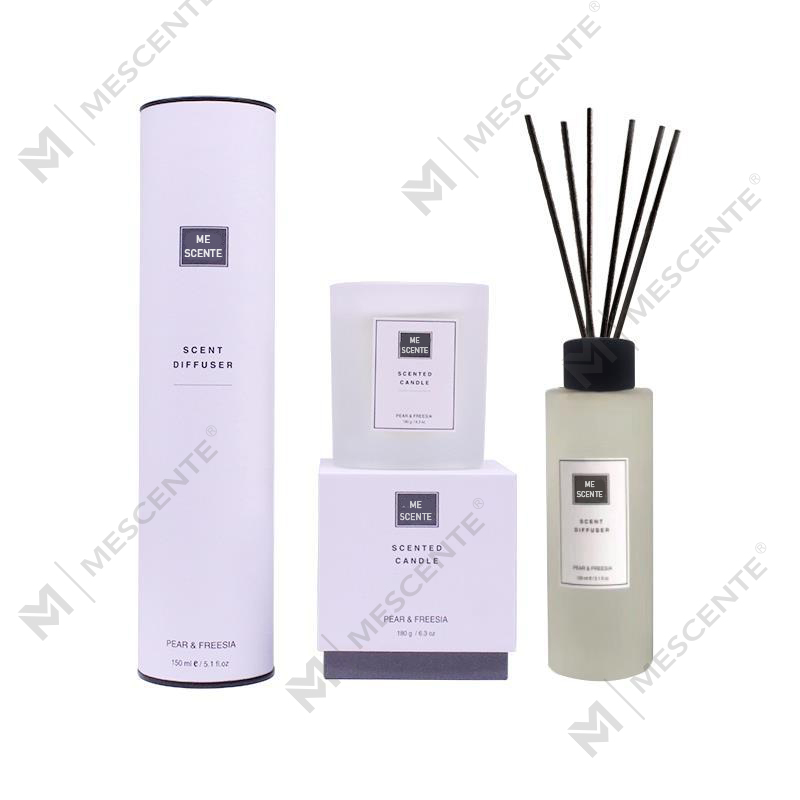 150ml Ev Parfüm Kamış Difüzör Hediye Seti Kokulu Mum A99189