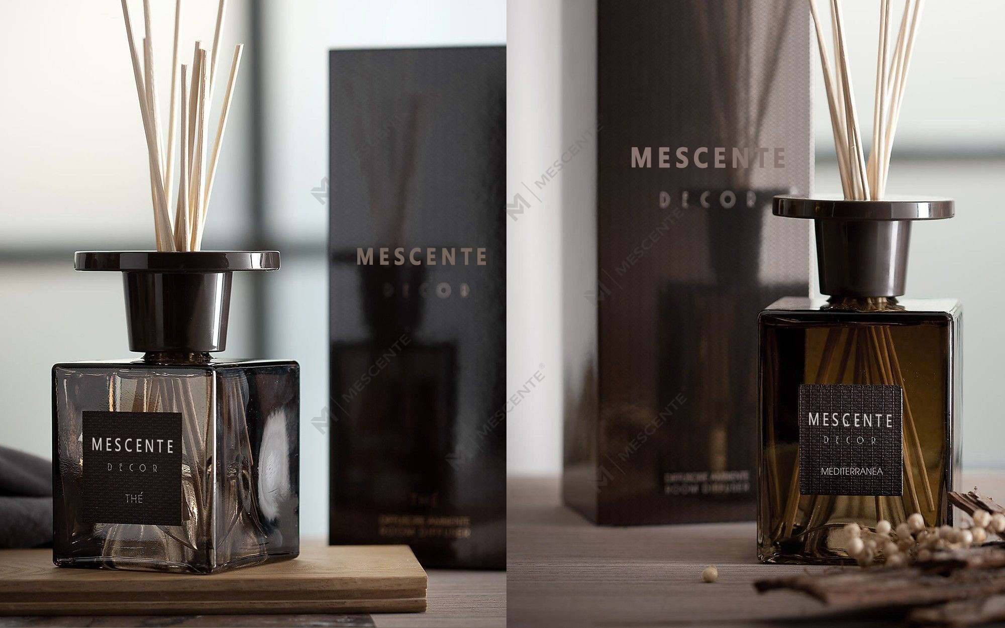 Mescente 2pk 120ml beyaz karahindiba kamış difüzör seti, özel etiket kamış difüzör setleri