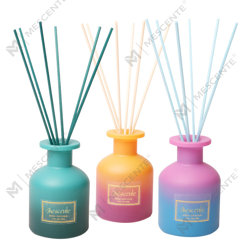 M&Scent özel etiket yuvarlak şişe ev koku koku difüzörü