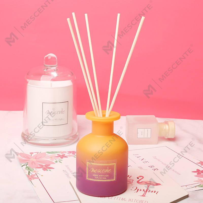 M&Scent özel etiket yuvarlak şişe ev koku koku difüzörü