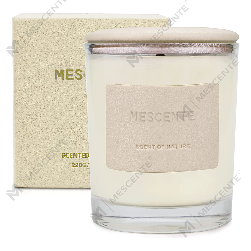 M&Scent Çin'de Toptan Güzel Geri Dönüşümlü Cam Kavanoz Mumlar, Relax Mum