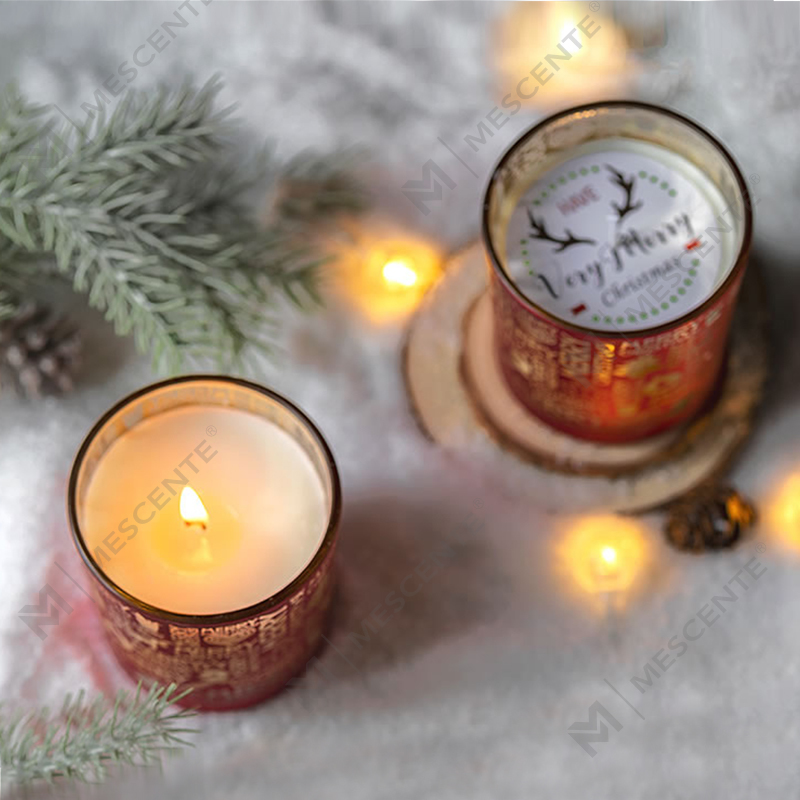 M&Scent Tatil Kokusu Noel Dumansız Yıldızlı Gökyüzü Fincan Kokulu Mum El ile Hediye