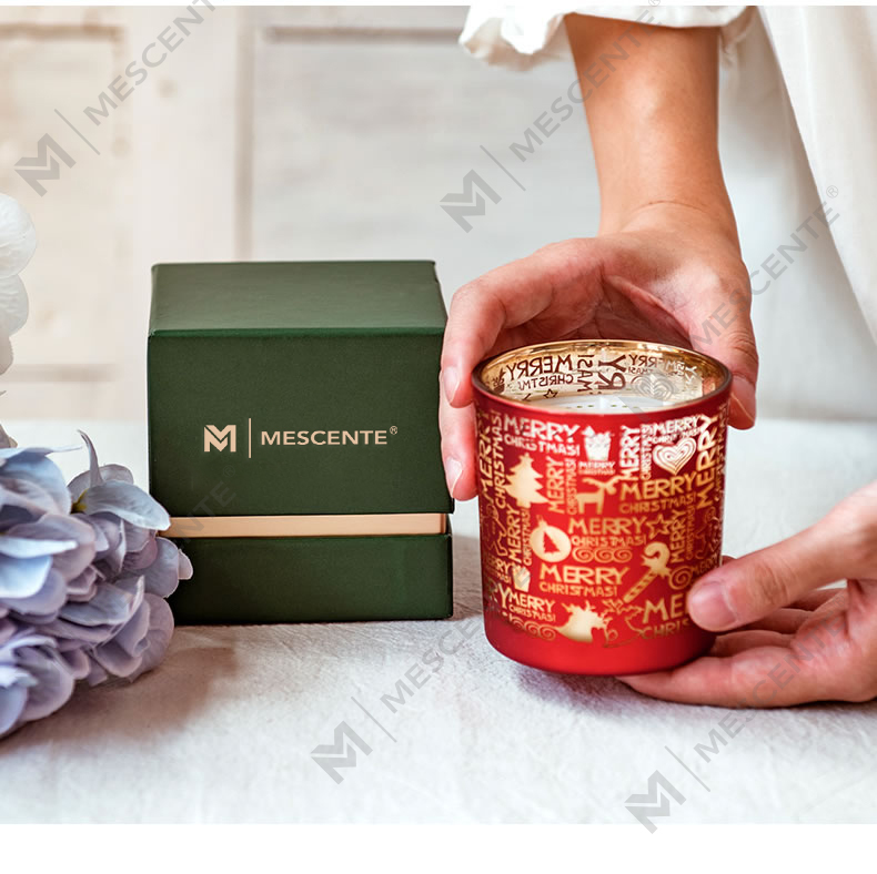 M&Scent Tatil Kokusu Noel Dumansız Yıldızlı Gökyüzü Fincan Kokulu Mum El ile Hediye