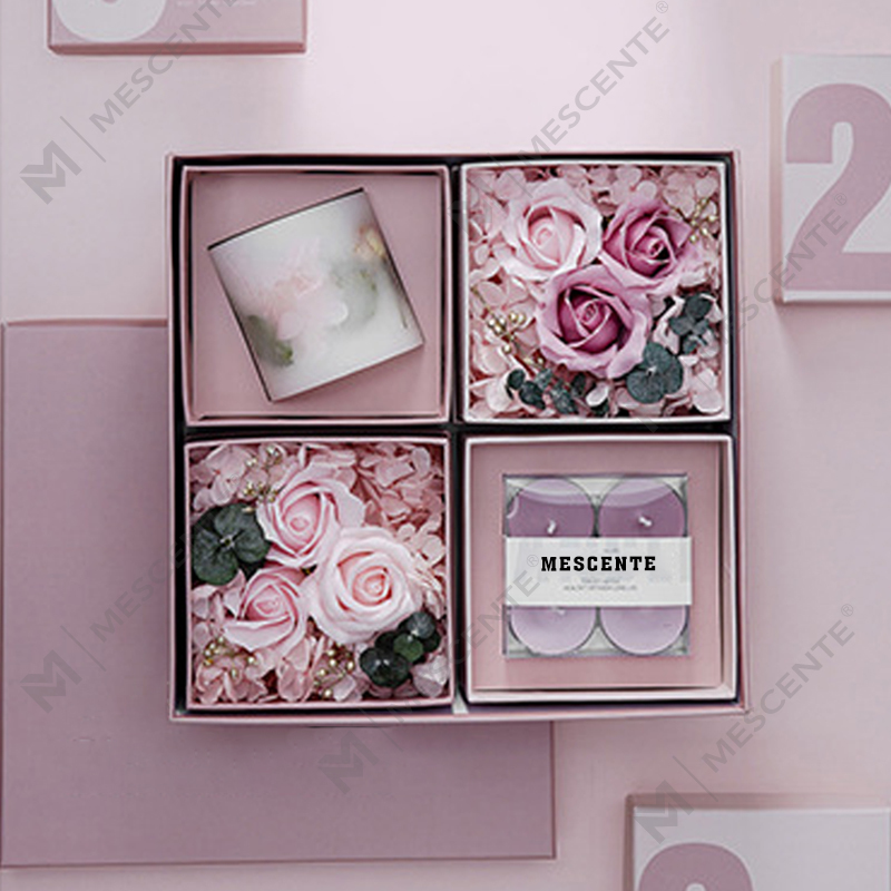 M&Scent Toptan Lüks Doğal Soya Balmumu Tealight Mum Hediye Seti
