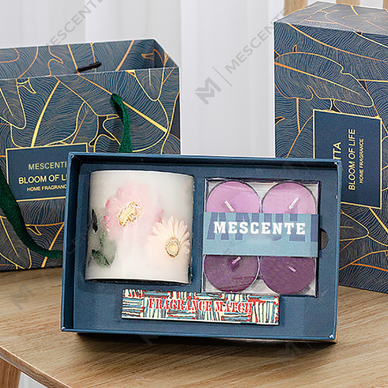 M&Scent Toptan Lüks Doğal Soya Balmumu Tealight Mum Hediye Seti