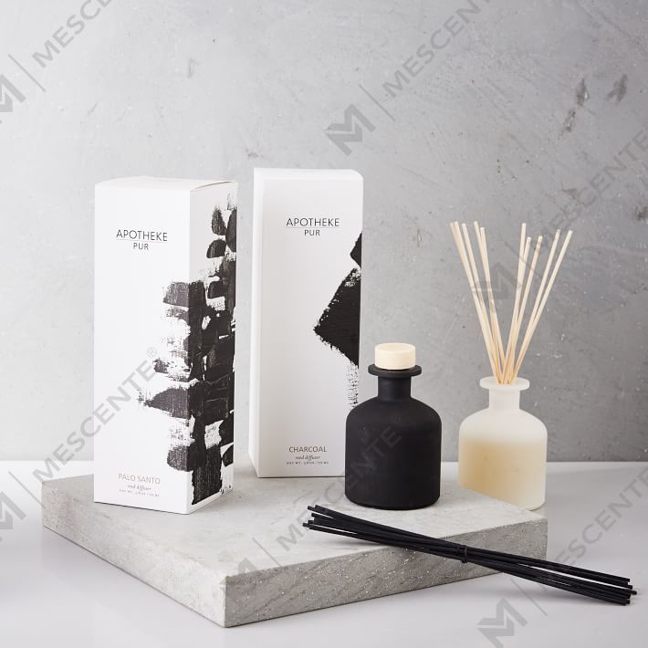 Oteller İçin Mescente Lüks 180ml Özelleştirilmiş Cam Şişe Esansiyel Yağı Kamış Difüzörü