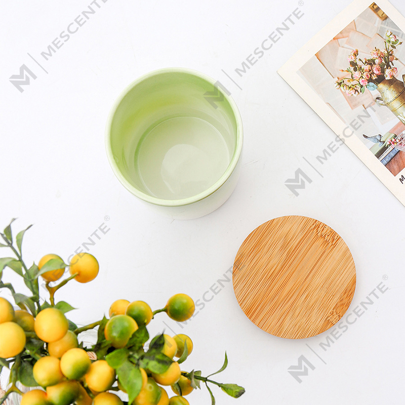 M&Scent Private Label Ev Dekorasyonu Seramik Mum Kavanozlarında Özel Kokulu Mumlar