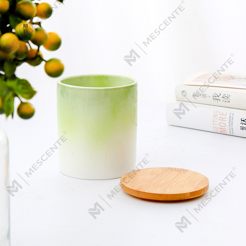 M&Scent Private Label Ev Dekorasyonu Seramik Mum Kavanozlarında Özel Kokulu Mumlar