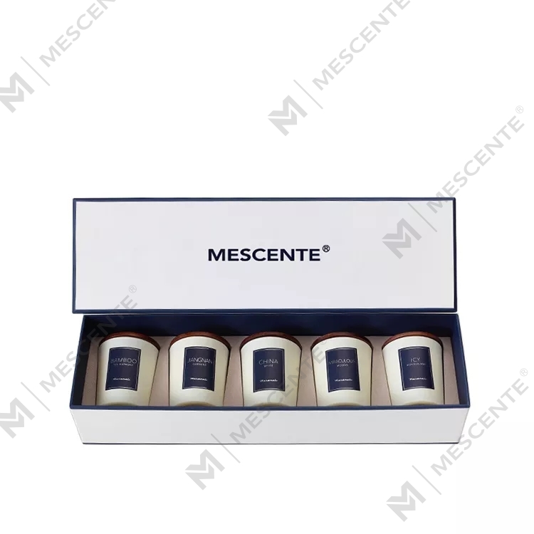 M&scent toptan özel etiket parfüm yağı kokulu mumlar lüks kapaklı, aromaterapi mumu