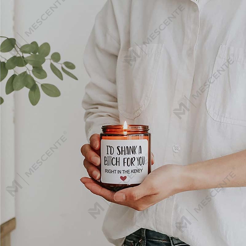 M&Scent 100% Doğal Balmumu Noel Kokulu Mum Ev Hediye Seti için, Metal Kapaklı Cam Kavanozda Kokulu Mum