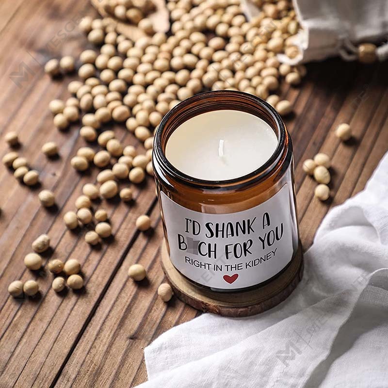 M&Scent 100% Doğal Balmumu Noel Kokulu Mum Ev Hediye Seti için, Metal Kapaklı Cam Kavanozda Kokulu Mum