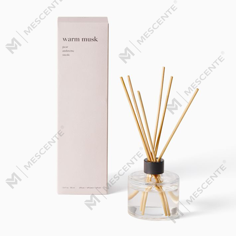 M&Scent özel lüks özel etiket çiçek kamış difüzör kutusu ile