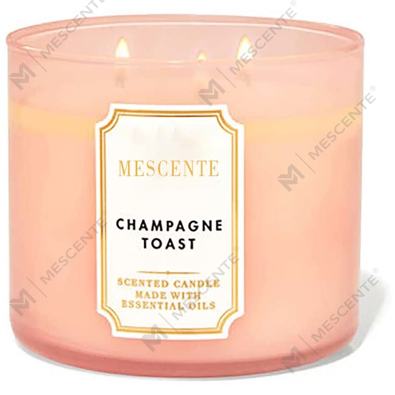 M&Scent El Yapımı 3 Fitil Doğal Yasemin Kokulu Soya Balmumu Mum Hediye, Özel Etiket Aromaterapi Kristal Mumlar
