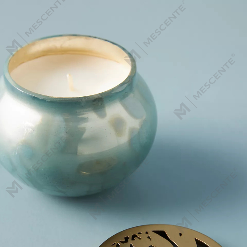 M&scent Private Label Özel Ev Dekorasyon Lüks Cam Mum Kavanozları Soya Balmumu Kokulu Mumlar Kapaklı