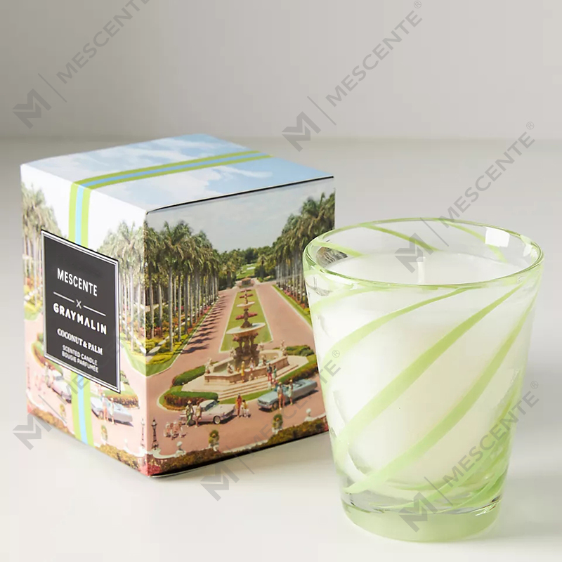 M&Scent Lüks Beyaz Soya Balmumu Kişiselleştirilmiş Logolu Düğün Kokulu Mumlar