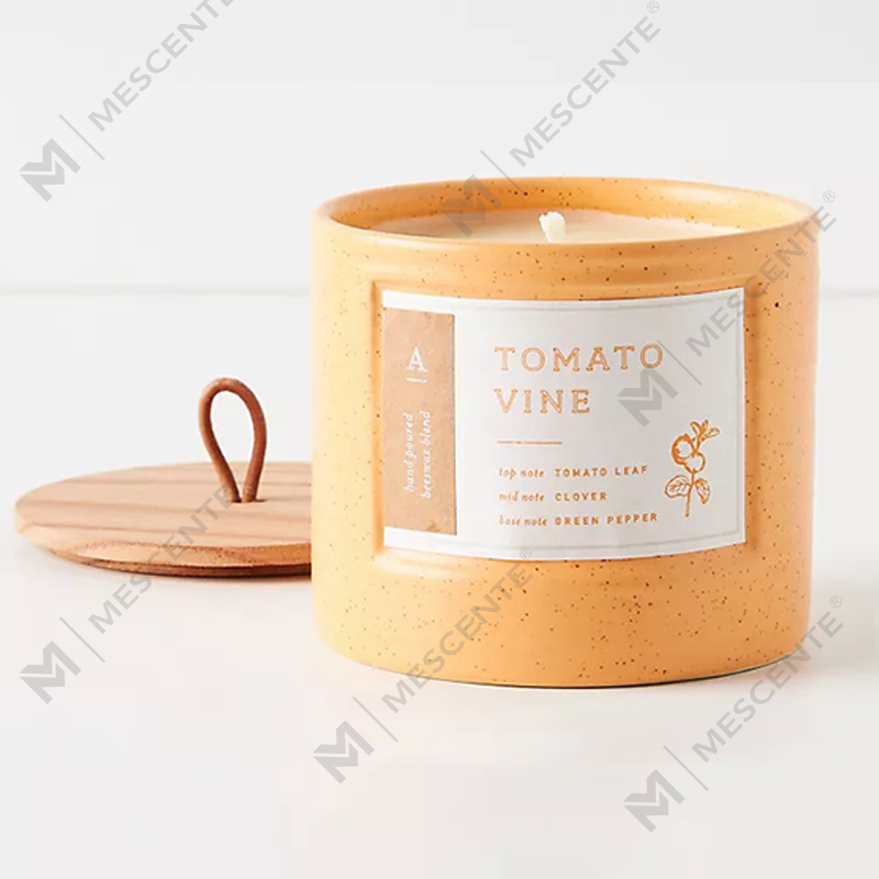 M&Scent Private Label Renkli Seramik Kavanoz Kokulu Soya Balmumu Şık Mumlar