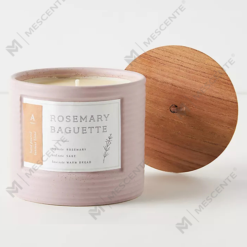 M&Scent Private Label Renkli Seramik Kavanoz Kokulu Soya Balmumu Şık Mumlar