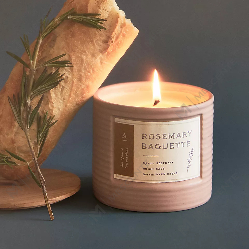M&Scent Private Label Renkli Seramik Kavanoz Kokulu Soya Balmumu Şık Mumlar