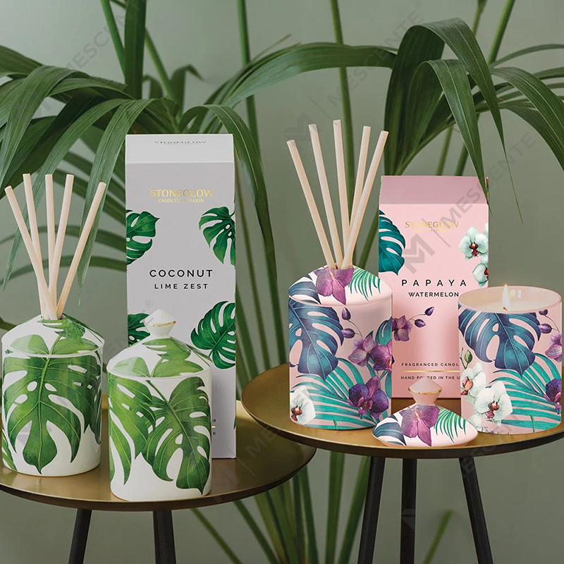 M&Scent Özel Tasarım Renkli Urban Botanics Katlanır Kutulu Tumbler Mum