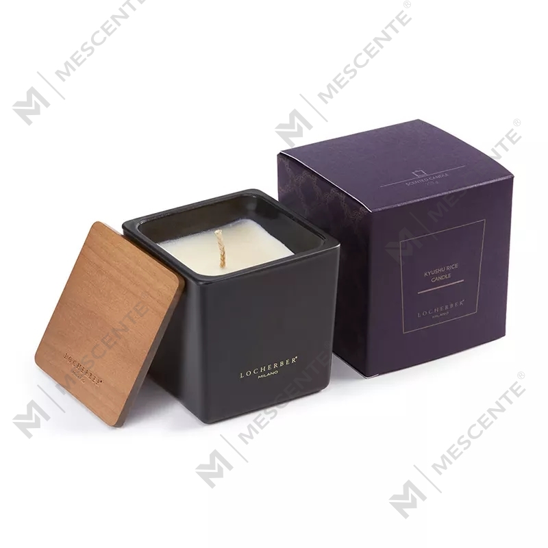 M&scent 2025 Briccole Ahşap Kapaklı Büyük Çevre Dostu Cam Kokulu Mum