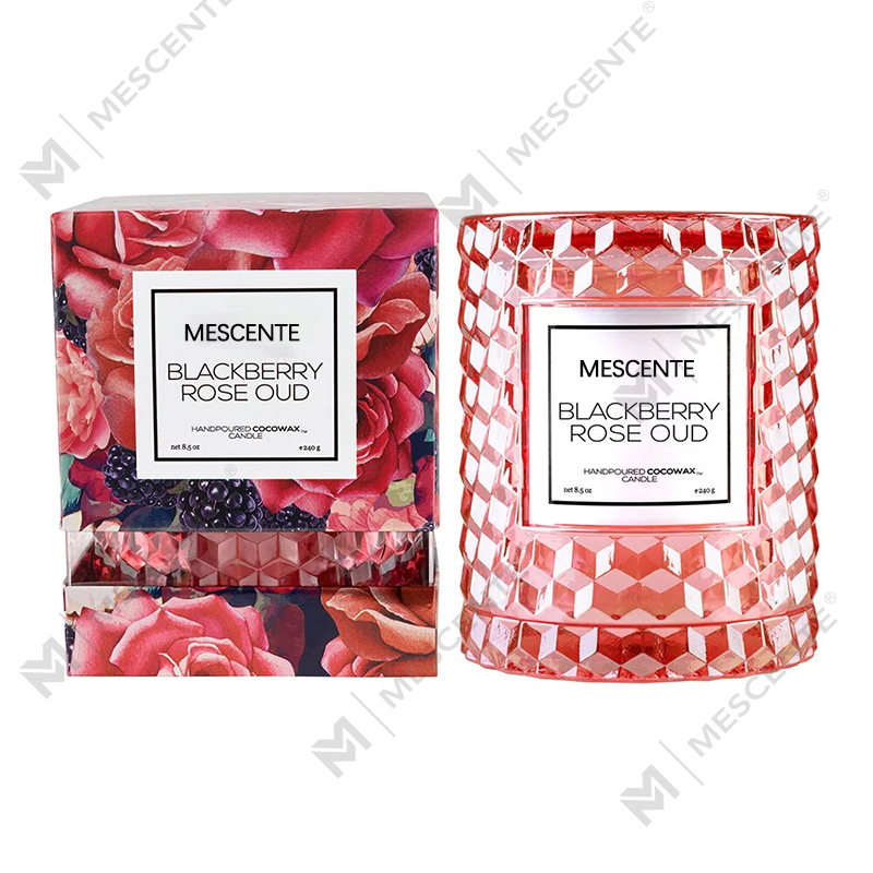 M&Scent Özel Noel Dekorasyonu Böğürtlen Gülü Ud Simgesi Mum