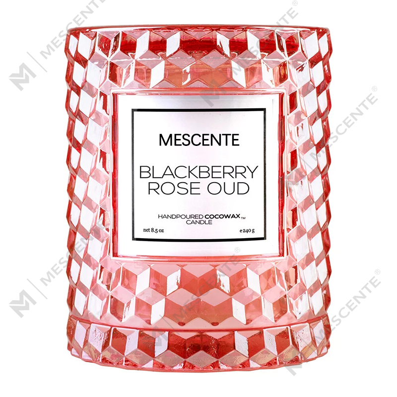M&Scent Özel Noel Dekorasyonu Böğürtlen Gülü Ud Simgesi Mum