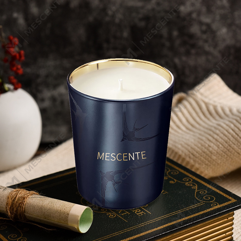 M&Scent El Yapımı Lüks Cam Tutucu Sütun Kristalli Vanilya Kokulu Mum