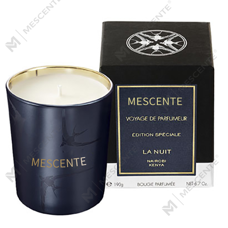 M&Scent El Yapımı Lüks Cam Tutucu Sütun Kristalli Vanilya Kokulu Mum