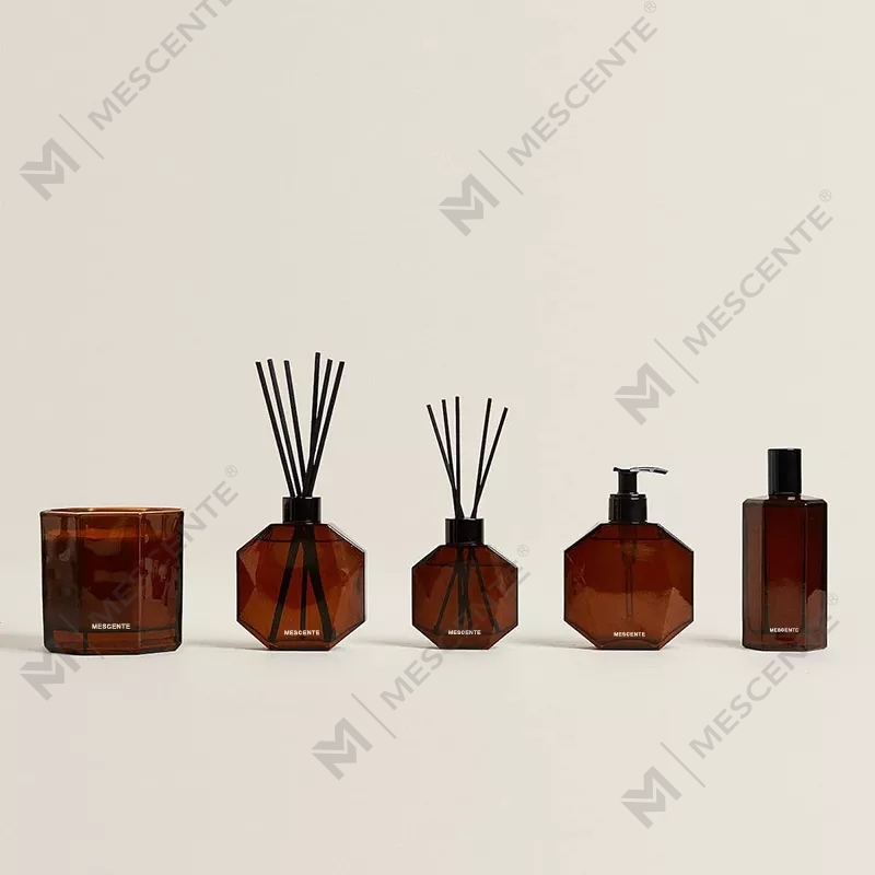 M&Scent özel lüks özel etiket 200ml 500ml ev kamış difüzör kutusu ile
