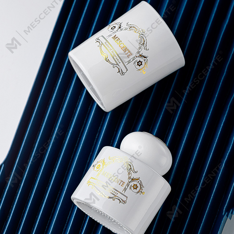 M&Scent lüks özel etiket mum aroması kokulu mum kamış difüzör kutu ambalajı ile