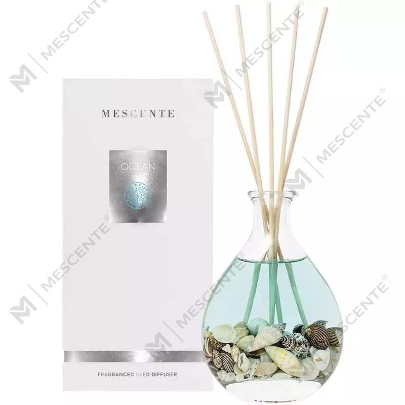 M&Scent toptan lüks özel etiket cam şişe rattan sopa kamış difüzör setleri stoper ile