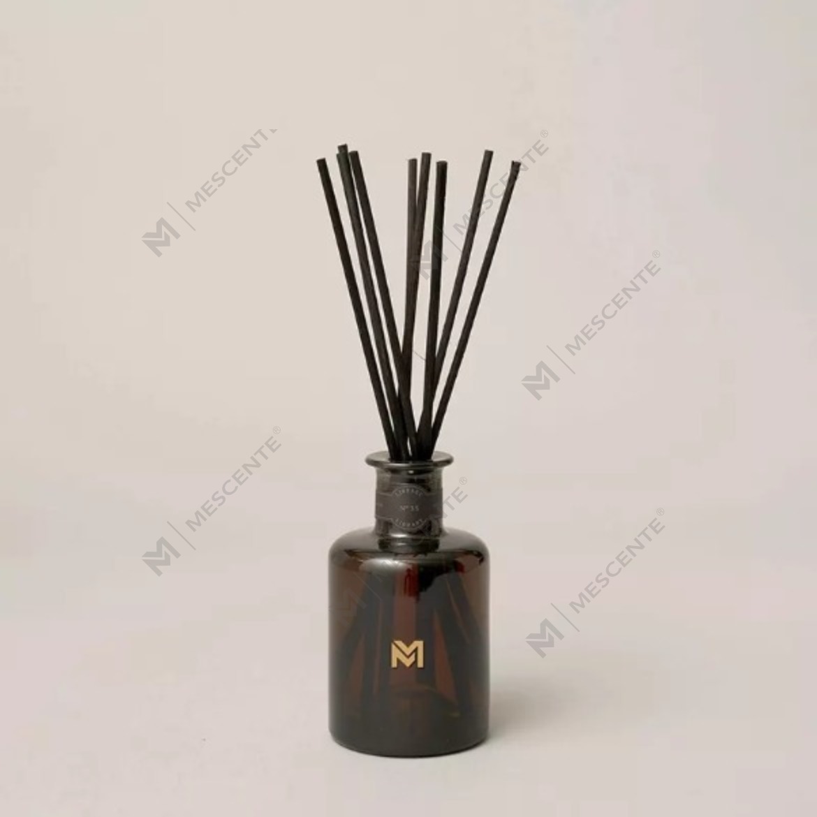 M&Scent toptan lüks 500 ml siyah şişe difüzör Kamış koku kamış difüzör hediye kutusu ile